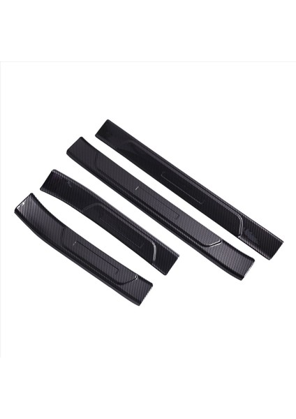4pcs Dış Kapı Eşik Korumaları Kapı Eşik Giriş Koruyucusu Kapak Dekoru Karbon Fiber Renk Byd Conta / Byd Atto 4 (Yurt Dışından)