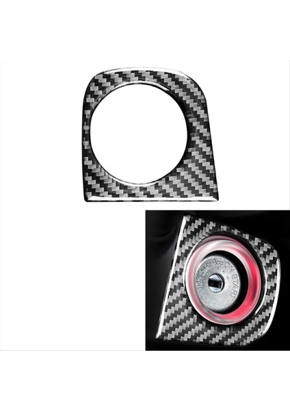 Subaru Için Karbon Fiber Legacy Outback 2010-2014 Motor Ateşleme Anahtar Deliği Paneli Kapak Trim Çıkrısı Iç Aksesuarlar (Yurt Dışından) indirimleri