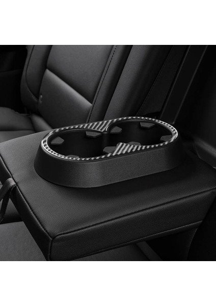 Chevy Için Karbon Fiber Silverado Gmc Sırrra 1500 2014-2018 Arka Su Kupası Tutucu Panel Kapak Trim Iç Aksesuarlar (Yurt Dışından) fırsatları