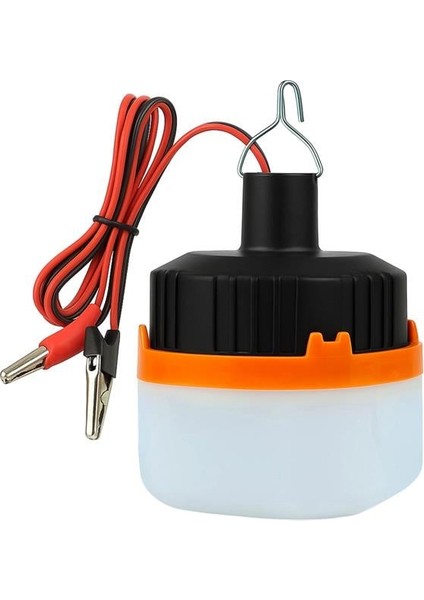 HT-A11 12 Volt Siyah LED Lamba Krokodil Maşalı Uçlu 21 Smd Ledli