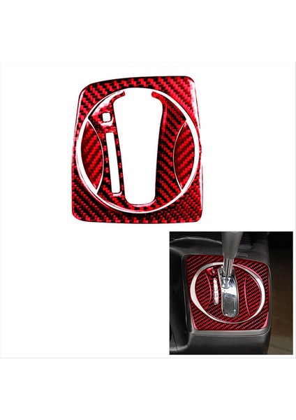 Honda Civic 2006-2011 Için Kırmızı Karbon Fiber Otomatik Dişli Vites Kapağı Kaplama (Yurt Dışından) indirimleri