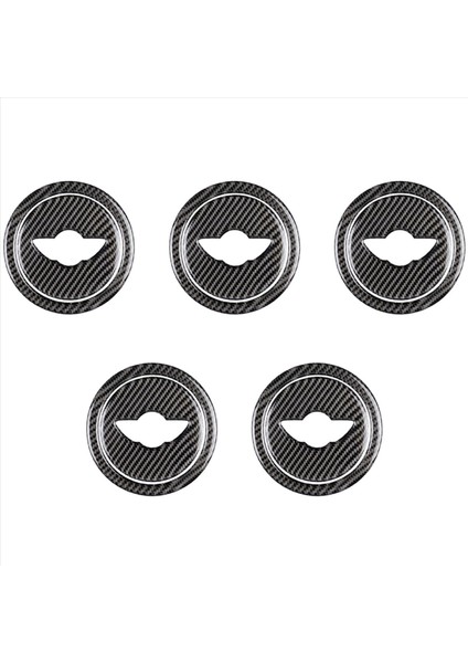 Mini Cooper R55 R56 R Serisi Aksesuarlar Için 5x Karbon Fiber Direksiyon Kapağı Çıkartma (Yurt Dışından)