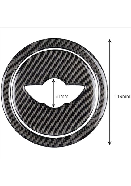 Mini Cooper R55 R56 R Serisi Aksesuarlar Için 5x Karbon Fiber Direksiyon Kapağı Çıkartma (Yurt Dışından) modelleri