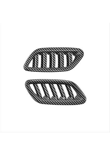 Araç Ön Hava Havalandırma Gösterge Tablosu Klima Çıkış Çerçeve Kapak Hyundai Kona 2024+ Karbon Fiber Desen (Yurt Dışından)