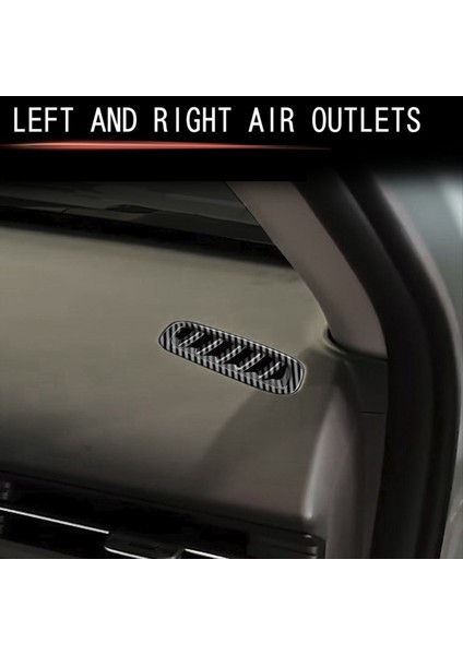 Araç Ön Hava Havalandırma Gösterge Tablosu Klima Çıkış Çerçeve Kapak Hyundai Kona 2024+ Karbon Fiber Desen (Yurt Dışından) fırsatları