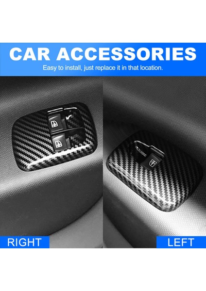 2 Adet Araba Karbon Fiber Pencere Kaldırma Anahtarı Düğmesi Kapak Benz Smart 453 Fortwo Forfour 2015+ Aksesuarları (Yurt Dışından) indirimleri
