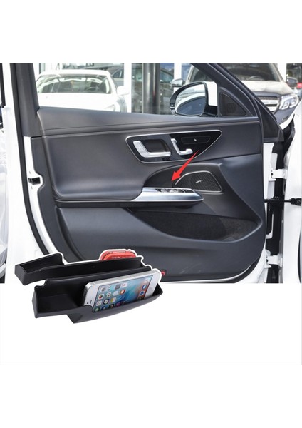 Mercedes Benz E Sınıfı W214 2024 Araba Kapısı Saklama Kutusu Organizatör Tepsi Kapı Tutucu Cep Ekleme Ön Kapı (Yurt Dışından) fırsatları