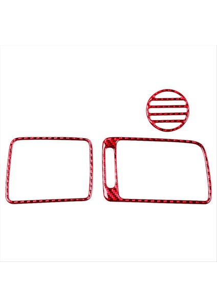 Honda Civic 8 Gen 2006-2011 Için 3pcs Kırmızı Karbon Fiber Kopilot Hava Havalandırma Kapak Döşeme (Yurt Dışından) fırsatları