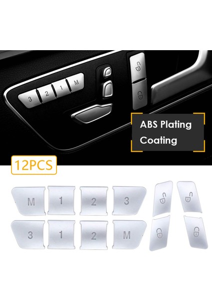24PCS Araba Kapısı Koltuk Hafıza Kilit Düğmeleri Mercedes Için Çıkartmaları Kaplar Benz Cla/gla/glk/gle/cls/gl/ml/a/b/e (Yurt Dışından) fiyatları