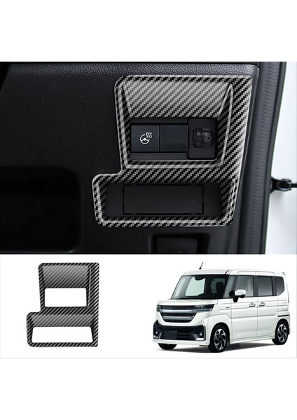 Araç Çok Fonksiyonlu Düğme Çerçeve Trim Kapağı Suzuki Spacia/spacia Özel MK04 Serisi 2024 Karbon Fiber Desen Rhd (Yurt Dışından) fırsatları