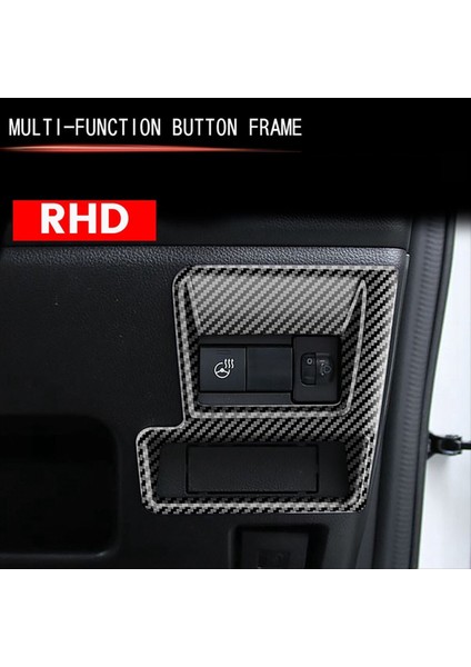 Araç Çok Fonksiyonlu Düğme Çerçeve Trim Kapağı Suzuki Spacia/spacia Özel MK04 Serisi 2024 Karbon Fiber Desen Rhd (Yurt Dışından) indirimleri