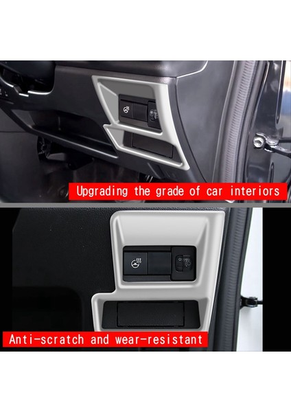 Araba Çok Fonksiyonlu Düğme Çerçeve Trim Kapağı Suzuki Spacia/spacia Özel MK04 Serisi 2024 Gümüş Rhd (Yurt Dışından) indirimleri