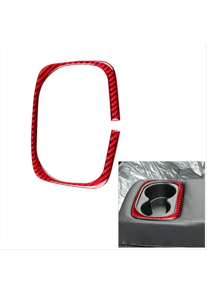 Honda Civic 2006-11 Için Kırmızı Karbon Fiber Arka Su Kupası Tutucu Çerçeve Kapak Döşeme (Yurt Dışından) indirimleri