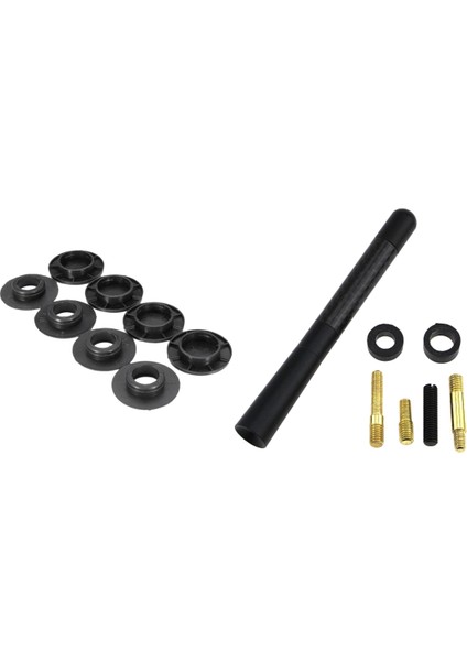 4x Araba Mat Halı Zemin Sabitleme Klipsleri Mercedes-Benz &amp 1set 12CM Araba Am/fm Radyo Hava Kısa Anten Için Kelepçeler Kelepçeleri (Yurt Dışından)