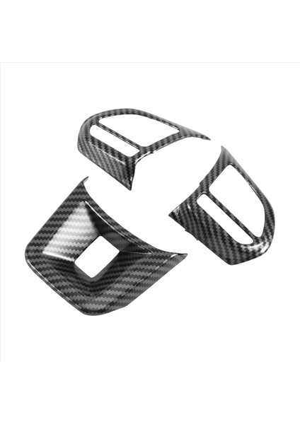 3pcs/set Abs Otomobil Direksiyon Düğmesi Kapak Çıkartma Iç Mekan Dekorasyonu Mg5 Mg6 Mg Hs Zs Araba Stil Karbon Fiber (Yurt Dışından) fiyatları