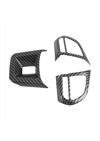 3pcs/set Abs Otomobil Direksiyon Düğmesi Kapak Çıkartma Iç Mekan Dekorasyonu Mg5 Mg6 Mg Hs Zs Araba Stil Karbon Fiber (Yurt Dışından) modelleri
