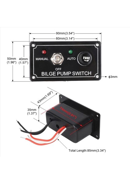 LED Göstergesi Işık Kılavuzu/kapalı/otomatik 3-Yollu Geçiş Anahtarı (Yurt Dışından) modelleri