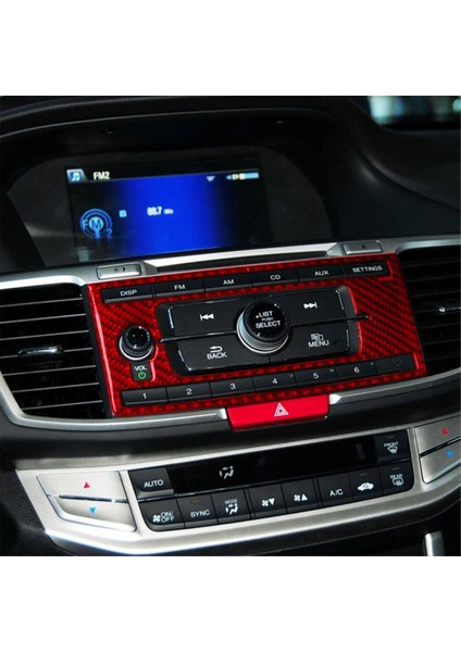 Honda Accord 2013-2017 Için Kırmızı Karbon Fiber Merkez Konsol Paneli Kapak Döşeme Tip A (Yurt Dışından) indirimleri