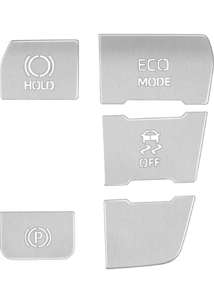 Toyota Alphard/vellfıre Için Araç El Bakı Düğmesi Sticker Alüminyum 40 Serisi 2023+ Dişli Düğmesi Sticker Gümüş (Yurt Dışından)