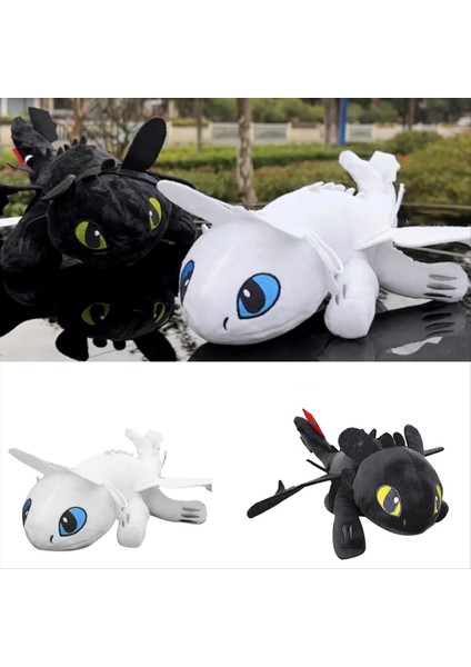 Ejderha Dişsiz Küçük Uçan Dragon Bebek Dekoru Otomobil Motosiklet Kaskı Döşeme Emme Kupası 20CM B (Yurt Dışından) modelleri