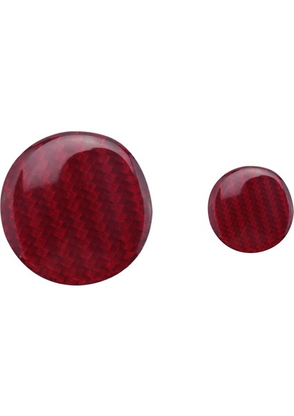 Mazda Mx-5 Mıata Için Mıta Roadster Mx5 Nd 2016+ Merkez Konsolu Multimedya Düğmesi Kapak Kırmızı Karbon Fiber Sticker 2pcs (Yurt Dışından)