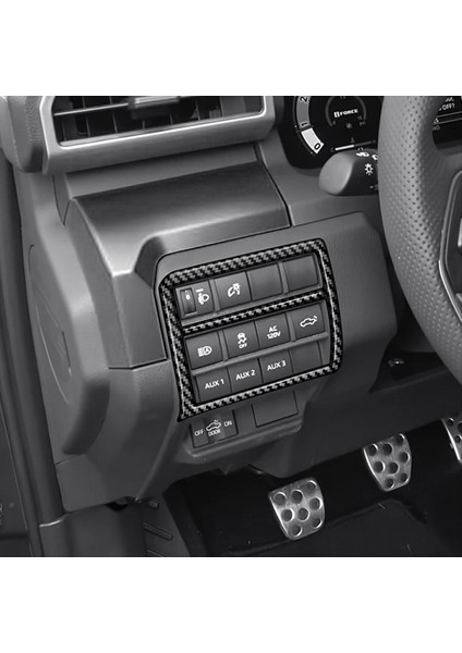 Araç Çok Fonksiyonlu Anahtar Panel Trim Çerçeve Kapak Toyota Tacoma 2024 Araç Iç Aksesuarları Karbon Fiber (Yurt Dışından) fırsatları