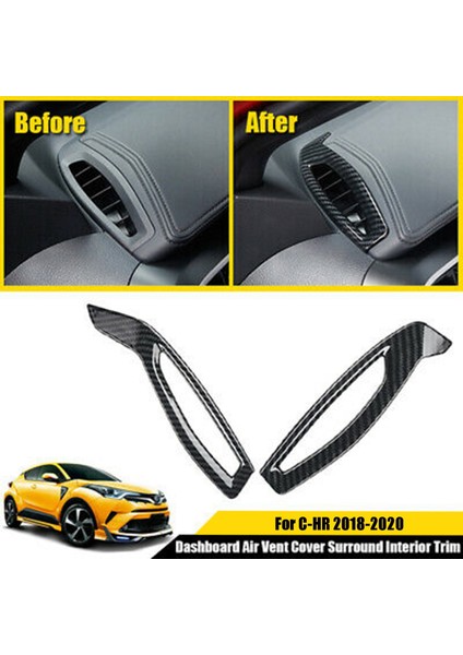 Toyota C-Hr Chr Dekorasyon Kapağı Karbon Fiber Siyah Gösterge Tablosu Iç Döşeme (Yurt Dışından) modelleri