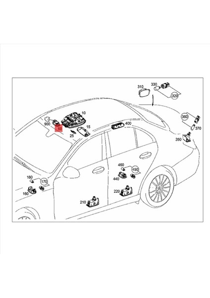 2x Araç Iç Çatı Işığı Sunvisor Makyaj Lambası A00090695048T92 Mercedes-Benz W205 W253 W213 W222 C200 E260 S300 Bej (Yurt Dışından) fırsatları