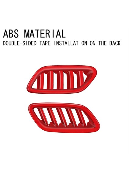 Araba Ön Hava Havalandırma Gösterge Tablosu Klima Çarşı Çerçeve Kapak Döşeme Hyundai Kona 2024+ Kırmızı (Yurt Dışından) modelleri