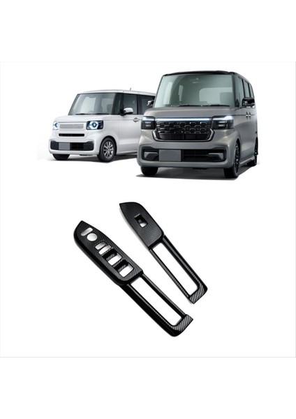Araba Penceresi Cam Kaldırma Düğmesi Trim Anahtarı Kapak Kapısı Kol Dayama Paneli Honda N-Box Jf5 Jf6 2023 Karbon Fiber Desen (Yurt Dışından) indirimleri