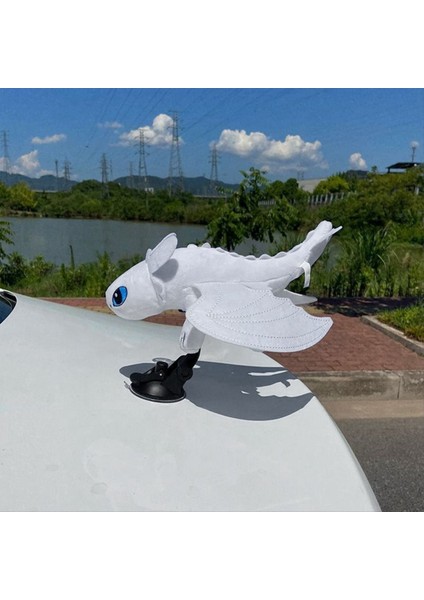 Ejderha Dişsiz Küçük Uçan Dragon Bebek Döşeme Araba Motosiklet Kaskı Emme Kupası Braketi 20CM B (Yurt Dışından) modelleri