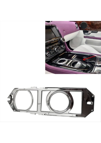 Jaguar Xj 2010-2024 Otomobil Iç Aksesuarları Için Araba Dişli Vites Paneli Düğme Çerçevesi Kapak C2D17959 (Yurt Dışından) fırsatları