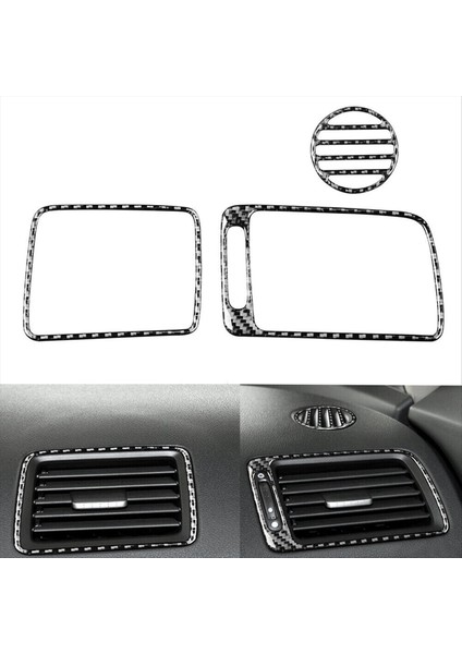 3pcs Karbon Fiber Copilot Gösterge Tablosu Honda Civic 8 Gen 2006-2011 Için Hava Havalandırma Döşeme (Yurt Dışından) fırsatları