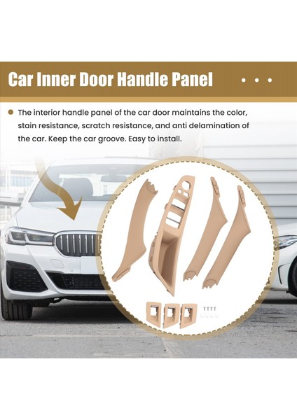 Rhd Araba Iç Kapı Kolu Iç Kapı Paneli -Bmw 5 Serie F10 F11 520 525 Bej Rhd Için (Yurt Dışından) indirimleri