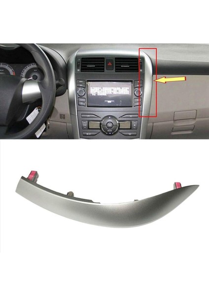 Toyota Corolla Altis Için 8pcs Gösterge Tablosu Trim Kapak Şeridi 2009 2012 2011 2012 2012 Merkezi Kontrol Araba Stili (Yurt Dışından) fırsatları