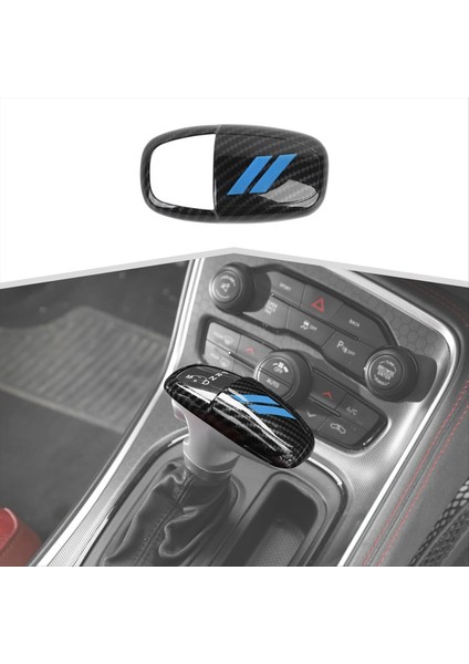 Dodge Charger Challenger 2015-2024 Durango 2018-2024 Için Karbon Fiber Dişli Vites Değiştirme Düğmesi Kapağı Kaplama (Yurt Dışından) fiyatları