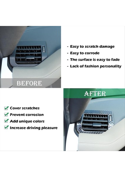 Land Rover Defender Için Karbon Fiber 90 110 130 2020-2024 Gösterge Paneli Yan Hava Havalandırma Kapak Döşeme Iç Aksesuarlar (Yurt Dışından) fiyatları