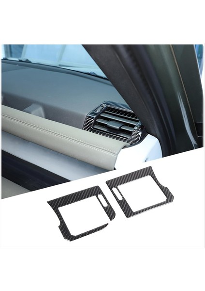 Land Rover Defender Için Karbon Fiber 90 110 130 2020-2024 Gösterge Paneli Yan Hava Havalandırma Kapak Döşeme Iç Aksesuarlar (Yurt Dışından) fırsatları