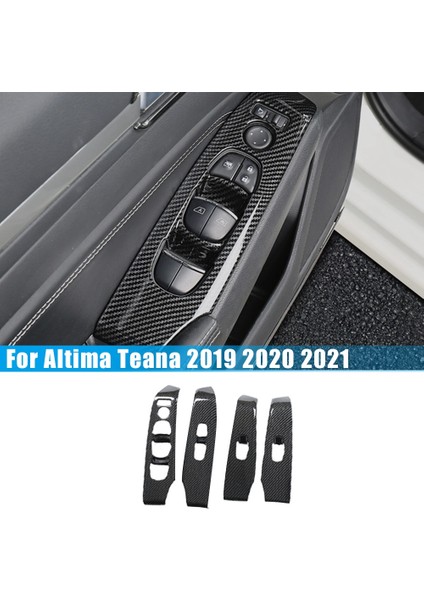 Karbon Fiber Pencere Asansör Paneli Anahtarı Kapak Nissan Altima Teana 2019 2020 2021 Aksesuarlar Iç Dekorasyon (Yurt Dışından) fiyatları