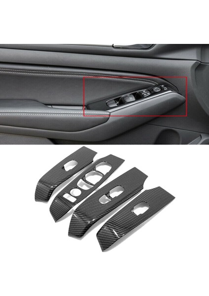 Karbon Fiber Pencere Asansör Paneli Anahtarı Kapak Nissan Altima Teana 2019 2020 2021 Aksesuarlar Iç Dekorasyon (Yurt Dışından) modelleri