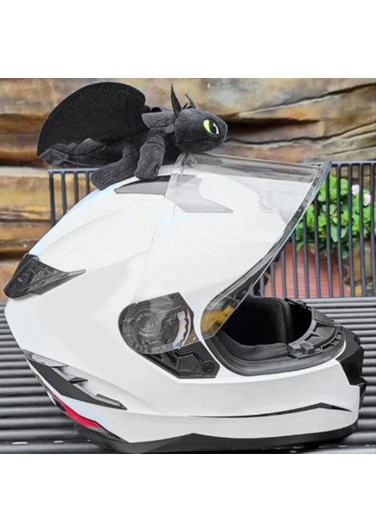 Ejderha Dişsiz Küçük Uçan Dragon Bebek Dekor Araba Motosiklet Kaskı Trim Hızlı Sürüm 27CM A (Yurt Dışından) modelleri