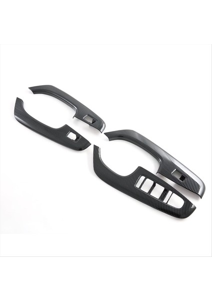 Araba Pencere Asansör Anahtarı Düğmesi Kapak Iç Kapı Koltuk Tesisi Trim Panel Byd Cout / Byd Atto 4 Için Karbon Fiber Renk (Yurt Dışından)