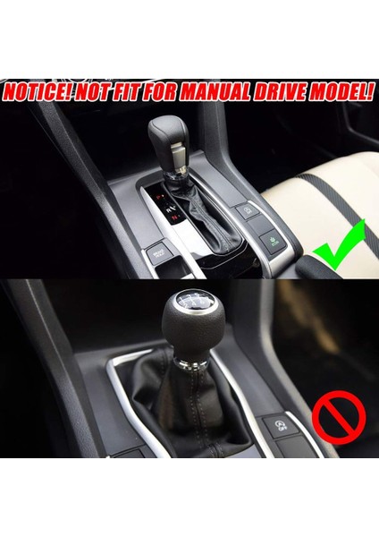 Abs Karbon Fiber Merkezi Konsol Vardiya Dişli Paneli Çerçeve Kapak Honda Civic 10TH 2016-2019 Gen Otomatik Şanzıman (Yurt Dışından) modelleri