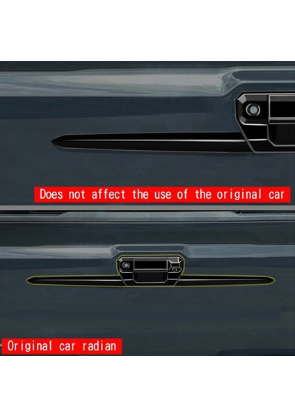 Araba Arka Bagaj Kapısı Döşeme Şeritleri Gövde Sapı Toyota Tacoma Için Trim Şeritler 2024 Bagaj Kapağı Dekorasyon Çıkartmaları Parlak Siyah (Yurt Dışından) fiyatları