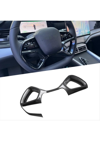 Direksiyon Simidi Çerçeve Dekor Anahtar Düğmesi Kapak Trim Dekorasyon Byd Cout / Byd Atto 4 Için Karbon Fiber Renk (Yurt Dışından) modelleri