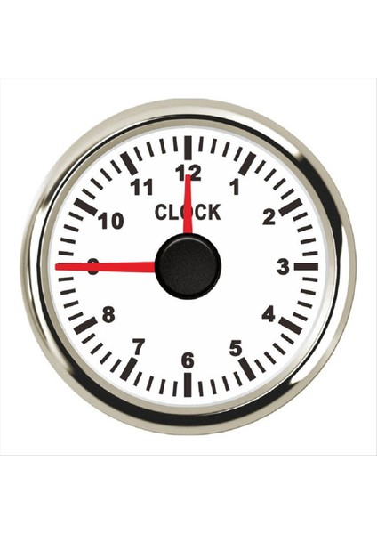 0-12 Saat Metre 2 Inç 52MM Saat Göstergeleri Kırmızı Arka Işık Enstrümanı ile Araba Teknesi Yat Rv 9-32V A Için Saat Ölçerleri Göster (Yurt Dışından)