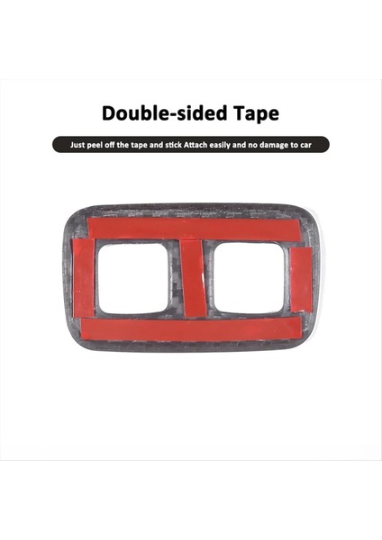 Karbon Fiber Araç Yakıt Deposu Kapak Anahtarı Düğmesi Çerçeve Chevrolet Corvette C6 2005-2013 Iç Aksesuarlar Siyah (Yurt Dışından) fiyatları