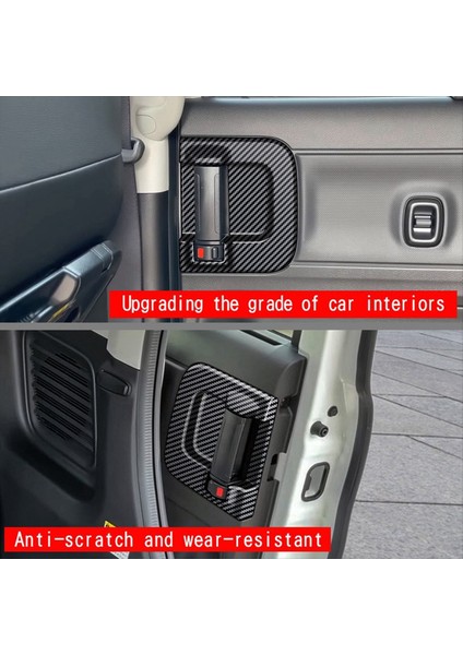 Suzuki Spacia Özel MK04 2017-2024 Araba Orta Kapı Iç Tutar Çerçeve Döşeme Sticker Karbon Fiber (Yurt Dışından) indirimleri