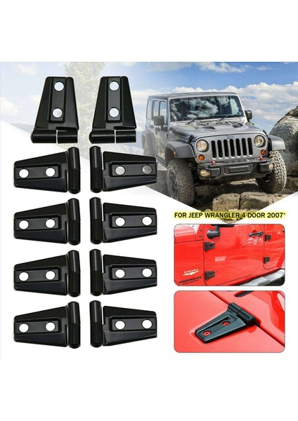 2007-2017 Jeep Wrangler Jk Jku Araç Aksesuarları Için 20X Hood &amp Door Menteşe Kapağı (Yurt Dışından) indirimleri