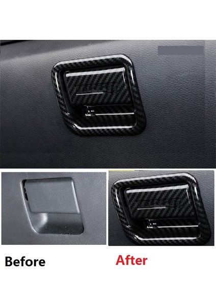 Nissan Navara Frontier NP300 2016-2021 Karbon Fiber Araba Copilot Torulcusu Kutu Saplama Kapak Trim Dekor Aksesuarları (Yurt Dışından) modelleri